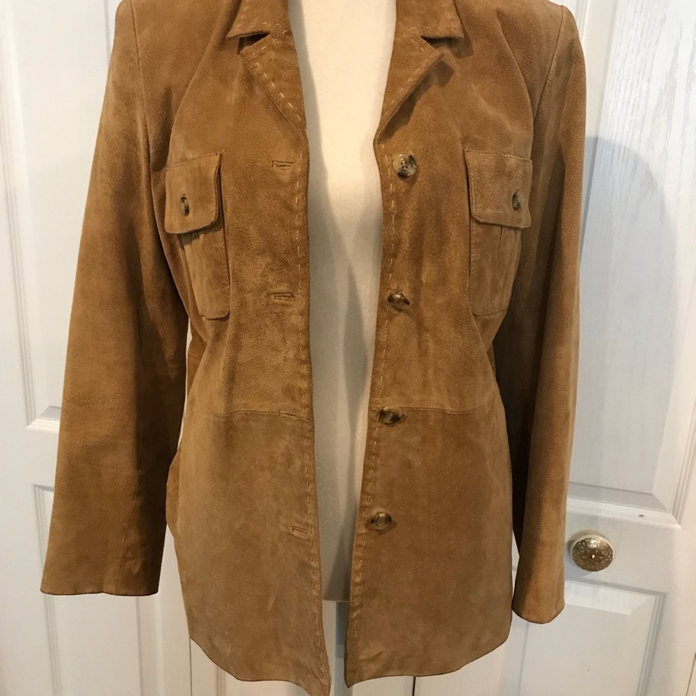 Style And Co Suede Jacket, Size M - image 3